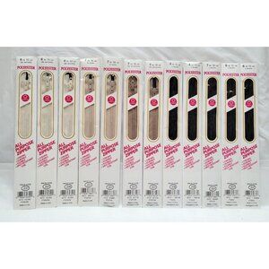 Lot of 12 Coats Polyester All-Purpose 4" - 7" Zippers Natural Ecru Dogwood Black